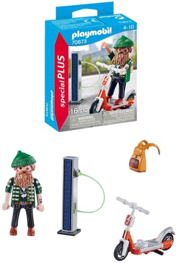PLAYMOBIL 70873 HIPSTER S ELEKTRICKOU KOLOBEŽKOU