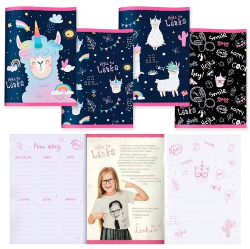 NOTEBOOK A5/32K STRIGO GRID séria Hejka, to je Lenka