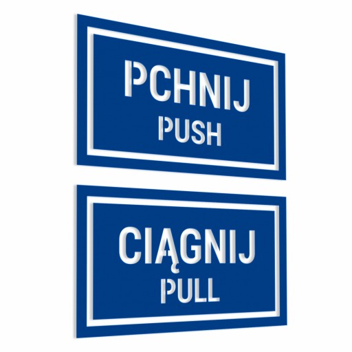 Samolepky Push Pull Push Pull 7x12