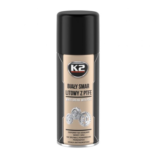 K2 BIELY LÍTIOVÝ TUK S PTFE TEFlon 400ML