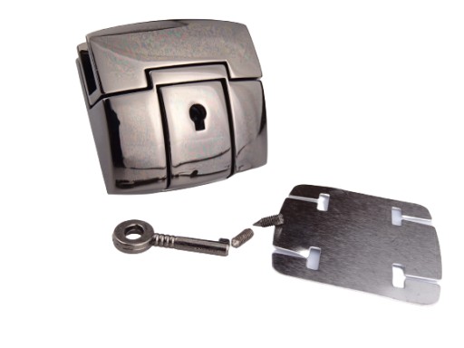 Zapínanie na zips na tašku 50 x 46 mm časť nikel