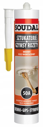 SOUDAL Montážne lepidlo na vodnej báze 50A 280 ml