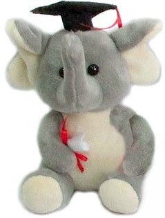 Školský maskot slona Elephant - 17cm