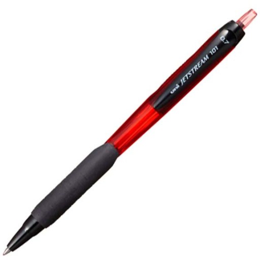 Výsuvné guľôčkové pero 0,7 mm červené UNI JETSTREAM SXN-101