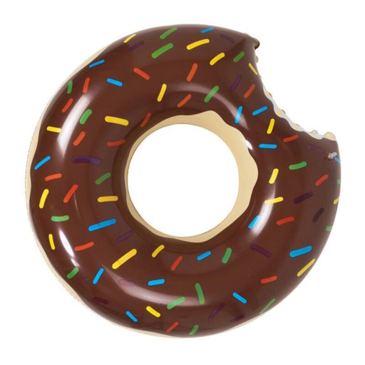Plavecký kruh VEĽKÝ 120cm DONUT nafukovací matrac DO VODY darčekový donut
