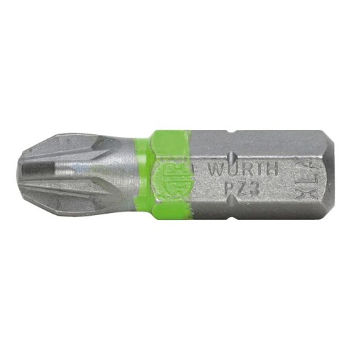BIT PZ3 POZIDRIV ZELENÝ 1/4 PALCA 25 MM WURTH