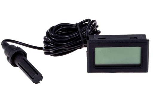 ELEKTRONICKÝ LCD TEPLOMER Vlhkomer so SONDOU 2V1
