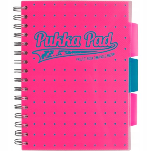 Pukka Pad ProjectBook Neon Pink kruhový zápisník A5 # 200