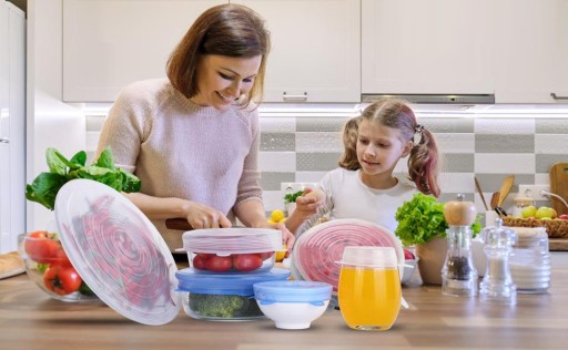 UNIVERZÁLNE SILIKÓNOVÉ OBÁLKY NA POTRAVINY 6 ks