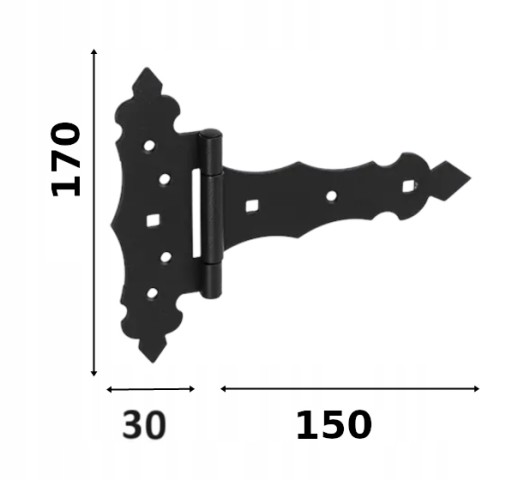 1 ks ZOB 150 Záves Čierny ZNZ 170x150x30x2,5