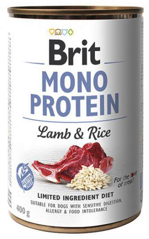 Brit MONO Protein krmivo pre psov LAMB RICE Lamb Rice Allergies 400g