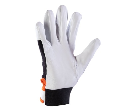 Rukavice COVENT VELCRO, vystužené kožou, zapínanie na suchý zips, veľkosť 10