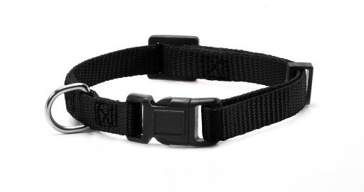 Nylonový obojok pre psa - 1 x 20-30 cm Čierny