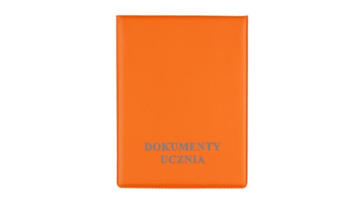 NEÓNOVÝ OBAL na študentský preukaz ORANŽOVÝ 10,5 x 7,4 cm BIURFOL