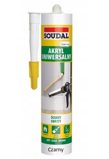 Soudal Akryl Univerzálny Akrylový tmel ČIERNA 280ml