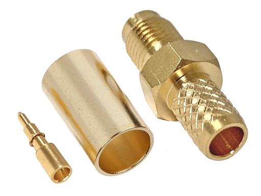 RSMA zásuvka (RP-SMA) 50Ohm krimpovací kábel H-155