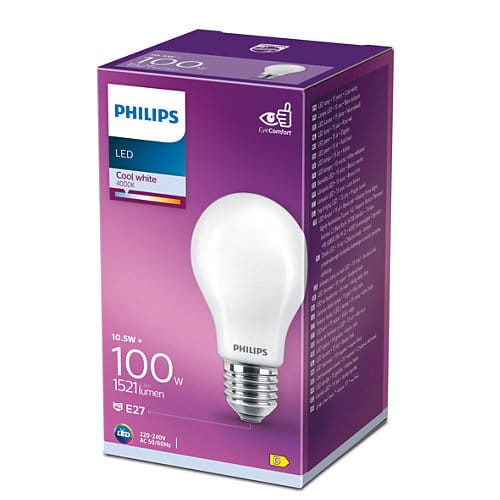CLASSIC LED žiarovka svetelný zdroj E27 A60 4000K 1521lm biela 100W PHILIPS