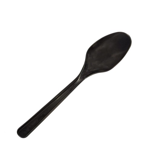 Plastové LYŽIČKY CUTLERY black finger food 50 ks