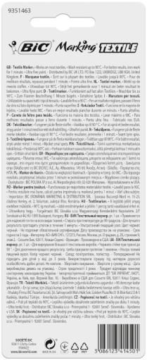 BIC ZNAČOVAČ NA OBLEČENIE TEXTILNÉ PRAŤANÉ 0,9MM X2
