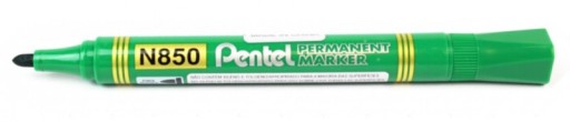 Permanentný okrúhly fix Pentel N850 zelený