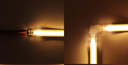 Konektor pre COB LED pásy IP20 8mm konektor s káblom