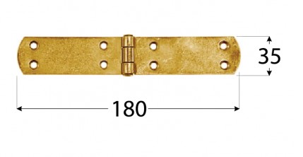 PÁNT FRANCÚZSKY 180X35X2,5 MM | POZINKOVANÝ
