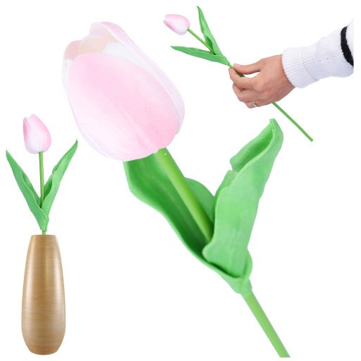 TULIPÁNOVÉ UMELÉ KVETY ako skutočné kytice do veľkonočnej vázy na balkón