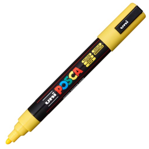 Popisovač UNI POSCA PC-5M žltý (2)