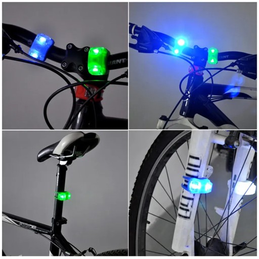 BIKE LAMPA NA RIADÍTKA BIKE LIGHT SET PREDNÁ ZADNÁ NA BICYKEL