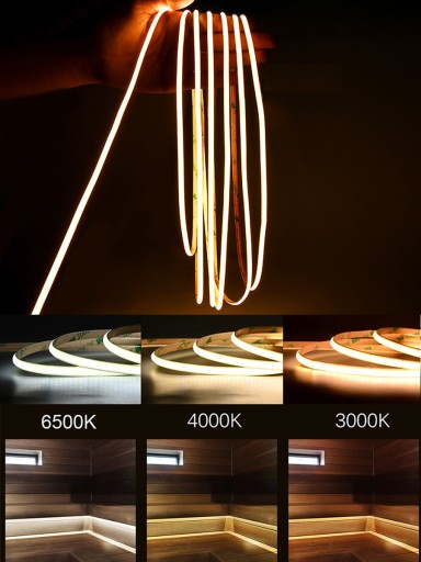 COB LED pásik 12V 1 meter 9W LED NEON PREMIUM rad