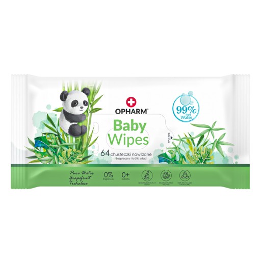 Opharm Baby Wipes detské obrúsky 64 ks