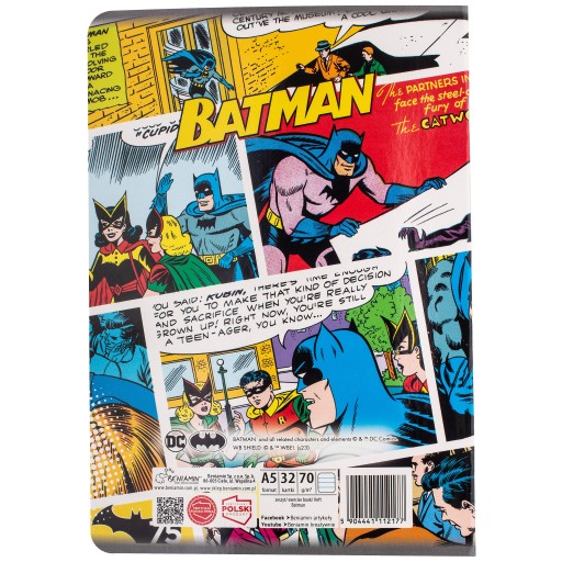 BATMAN LINÁNÁ ŠKOLSKÁ KNIHA A5/32K REXUS