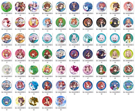 Uma Musume Pretty Derby Pins NA VÝBER