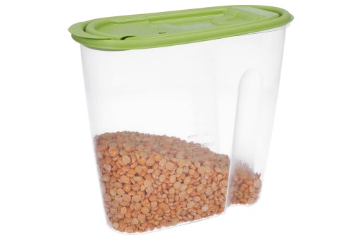 Plastová nádoba na sypké výrobky, múka, 1,5l