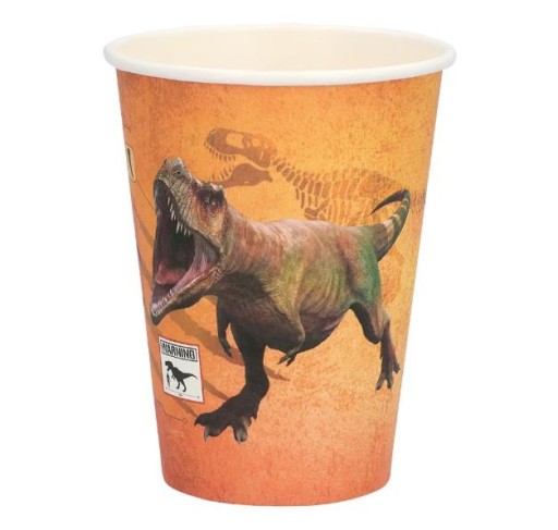 SUPER 1 Dinosaur T-Rex poháre 250ml 50607 8 ks. Jurský park Jurský