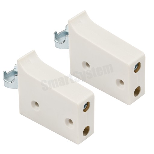 1 SET NASTAVITEĽNÝ NÁBYTOKOVÝ VEŠIAK DO SKRINÍK, UNIVERZÁLNY, BIELY