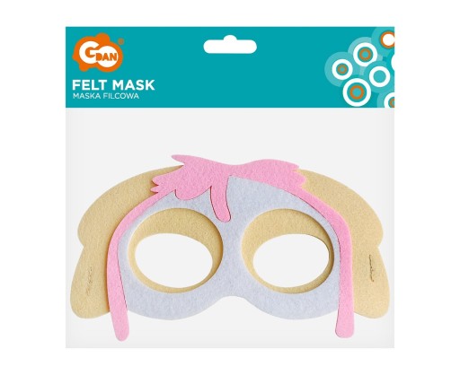 Maska Paw Patrol Skye Felt pre deti Mäkká a elastická karnevalová