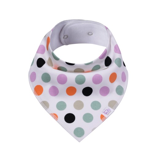 Podbradník 100% bavlna Podbradník Šatka Bavlnená šatka DOTS 30-35 cm