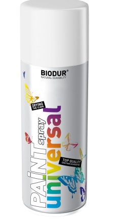 BIODUR Spray 400ml RAL 9010 Matná biela