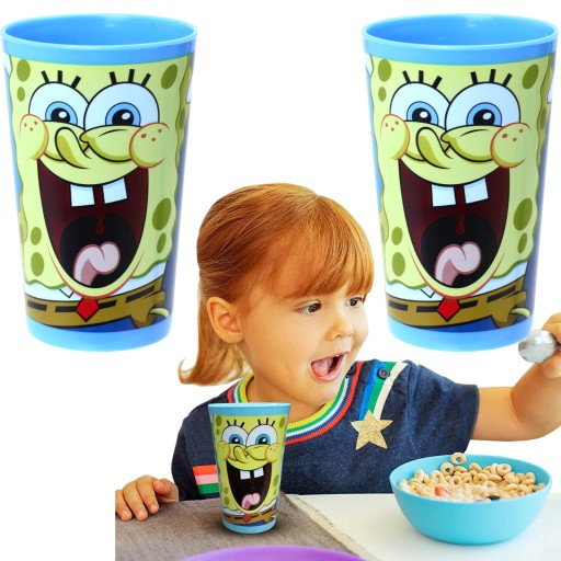Plastové poháre pre deti SpongeBob 240ml 2 ks.