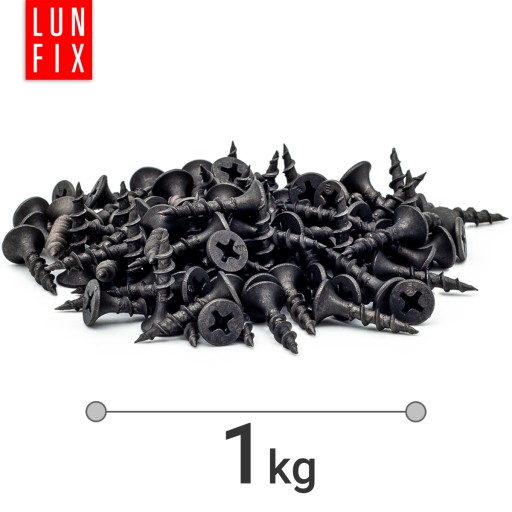 Skrutky do sadrokartónu 25mm 3,5x35 do dreva, sadrokartónu, fosfátovaného FOSFAT, 1kg