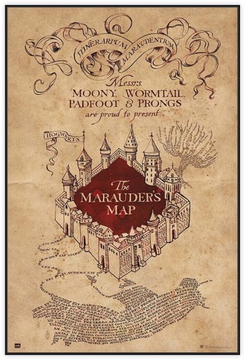 Harry Potter Marauder's Map - plagát 61x91,5 cm