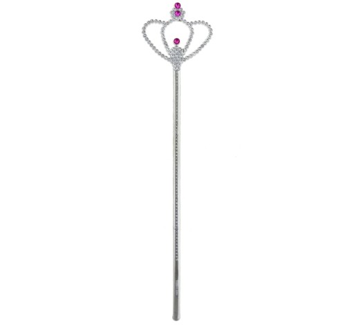 Strieborná palička s modrými kamienkami, 32 cm