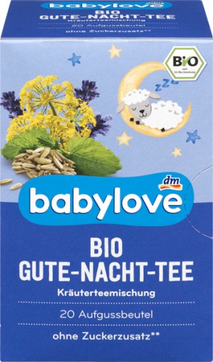 Babylove BIO čaj Dobrý spánok s Melisou
