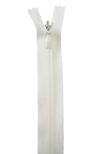 Tkaný krytý zips C3 25 cm Ivory