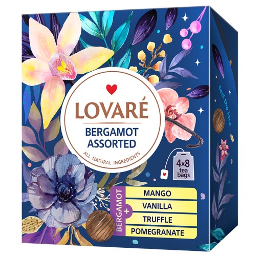 LOVARE Black Tea Set 4 príchutí 32 obálok
