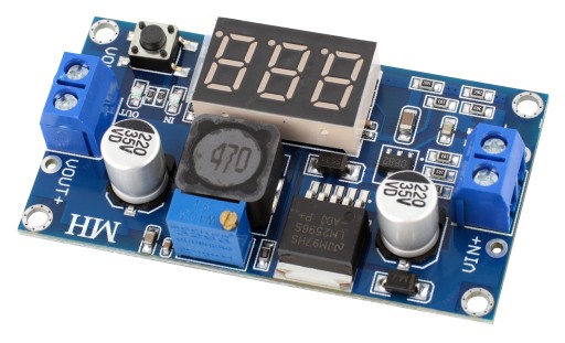 NAPÁJACÍ MENIČ VOLTMETER LM2596 RT0146 LED