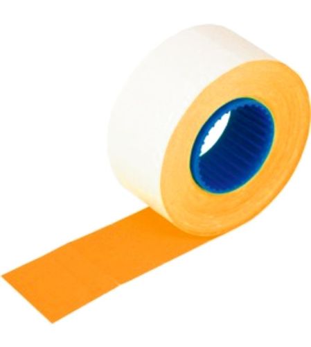 CENOVÉ ŠTÍTKY ROVNÉ DVOJRADOVÉ ETIKETY ORANŽOVÉ
