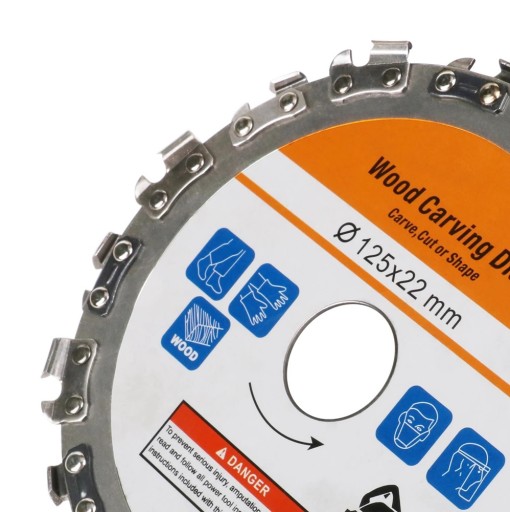 DISK NA REZANIE DREVENÝCH DOSKY KONTROVKY REZBÁRSKA REŤAZOVÁ PÍLA 125mm