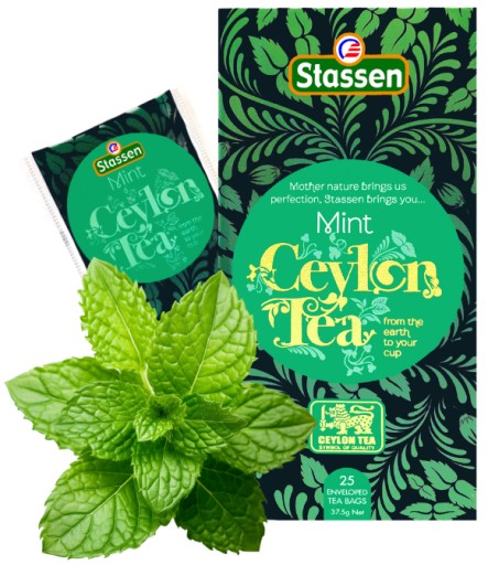 STASSEN Mint Black Tea - Cejlónsky čierny čaj MINT - 25 VRECOV
